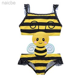 One-Pieces Summer New Swimwear For Babi Girl Infant One Piece Bikini 1-7 Years Newborn Girls Cartoon Swimsuit Baby Bath Clothes 24327