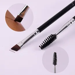 Makeup Brushes Double Head Contour Brush Eyebrow Eyeliner Professional Small Angled Eye Brow Liner Tools