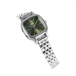 Wristwatches Small-scale Square Steel Band Watch For Minority Students Ladies And Girls.