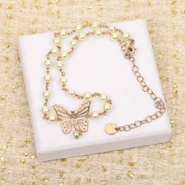 Designer Jewelry Luxury quality butterfly shape with nature shell beads in 18k gold plated have stamp box PS3304B