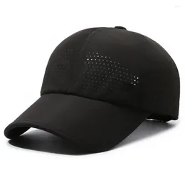 Ball Caps Breathable Baseball Cap Summer Mesh Quick Dry Snapback Hat Adjustable Sun Protection Men Women