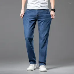 Men's Jeans Summer Thin Straight Loose Clothing Business Office Youth 2024 Casual Long Pants