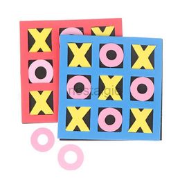 Intelligence toys 1PC Parent-Child Leisure Board Game Jiugongge XO Chessboard Funny Developing Intelligent Educational Tic Tac Toe Toy Kids Gift 24327