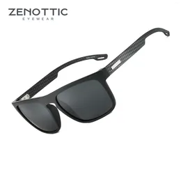 Sunglasses ZENOTTIC 2024 Retro Square Polarised Men Lightweight TR90 Shade UV400 Protection Fashion Sun Glasses ZS3209