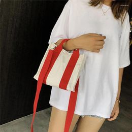 Shoulder Bags Luxury Handbags Women Designer Pure Fresh Small Color Art Canvas Bag Fashion Female Creative Ladies