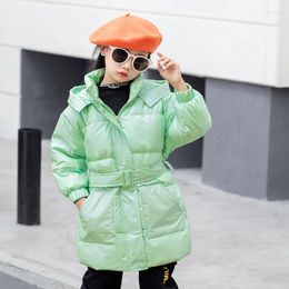 Down Coat 2024 Winter Girls White Duck Coats Female Children Jacket Outdoor Thicken Warm Kids Snow Wear Outerwear