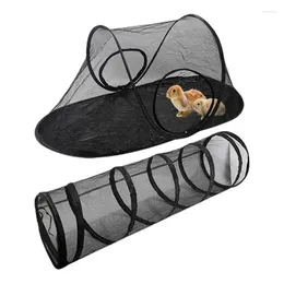 Cat Carriers Play Tunnel Tent With Tunnels For Indoor & Outdoor Cats Portable Pet Playpen Enclosures Playground Kitty And