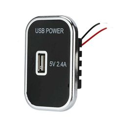 Upgrade Usb-C Port Car Fast Charger Socket 12V/24V Motorcycle Dustproof Outlets Truck Power Boat RV Adapter ATV Auto Charging Bus M0v3