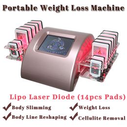 650nm Wavelength Diode Lipo Laser Slimming Machine Weight Loss Non-Invasive Treatment Cellulite Removal Fat Burning