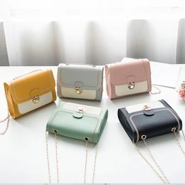 Totes Korean Version Fresh Fashionable Sequin Star Print Single Shoulder Mobile Phone Bag With Lid Style Lock Buckle Small Square