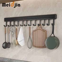 Hooks MEIDJIA Kitchen Hook Rack Wall Mounted Hangers Spoon Shovel Chopping Board Organiser Home Appliances Accessories