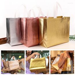 Storage Bags Foldable Shopping Bag Women Reusable Fabric Non-woven Tote Pouch Lunch Eco Grocery Handbag