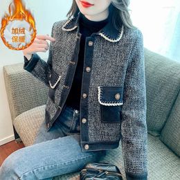 Women's Jackets Classic Style Denim Coat Female Autumn Design Sense Colour Contrast Patchwork Loose Short Long Sleeve