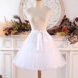 Skirts White Tutu Lace Pleated For Women Mini Micro Tulle Petticoat Birthday Outfits Korean Style Clothing 2024