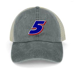 Berets Kyle Larson Racing #5 Cowboy Hat Anime Golf Cap Custom Sports Elegant Women's Hats Men's