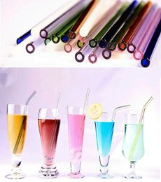 6mm 8mm 10mm 12mm 14mm 15mm Clear Reusable Glass Drinking Straw Cleaning Brush Wedding Birthday Party Drink Straws Dribking glass 5806622