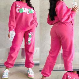 Women'S Tracksuits Womens Hoodies Pants Plover Outfit Sweatshirts Autumn Long Sleeve Women Sportswear For Wife Mother Young Girl Sist Dhlj9