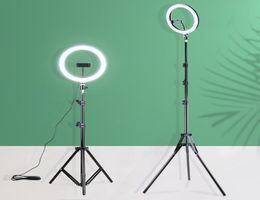 LED Ring Light 26cm Dimmable Selfie Ring Lamp Po Studio with Stand Pography Lighting for youtube Video5852448