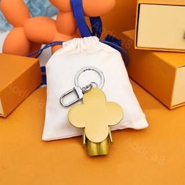 With Original box Super cute sun flower metal cartoon keychain Fashion monogram Car key ring Top Designer Brand Keychains Best Christmas Gift