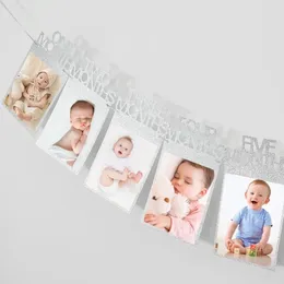 Party Decoration Golden Onion Paper Picture Frame Pull Flag Home Po Banner Happy Birthday Decorations Creative Suppli