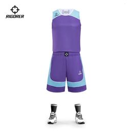 RIGORER Basketball Jersey Shorts Set Men And Women Student Adult Competition Uniform Customized Z122110103 240325