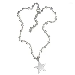 Chains Star Pendant Necklace Adjustable Clavicle Chain Collarbone Trendy Accessory For Daily Outfit Dropship