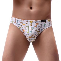 Underpants Colorful Cartoon Sexy Underwear For Men Trousers Elastic Pants Knickers Cotton Briefs Baggy Cuecas Male Boy