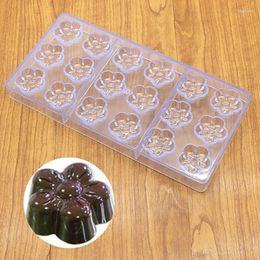 Baking Moulds 1PC Plum Shaped Tool Clear Magnetic Polycarbonate Chocolate Cake Mould DIY PC Transparent Mould LB 388