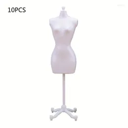 Hangers Black White Mannequin For Doll Body Holder Female Dress Easy To Assemb