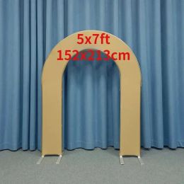 Decoration 5x7ft Open Space Balloon Arch Hollow Out Party Decoration Baby Shower Background Wall Custom Aluminium Wedding Backdrop Stand