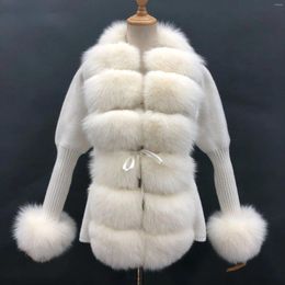 Women's Fur 2024 Fashion Winter Women Coat Natural Real Placket Luxury Thick Wool Warm Outerwear Streetwear