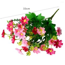Decorative Flowers Artificial Flower Realistic Uv Resistant Mums For Outdoor Home Decoration 6