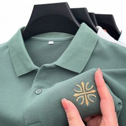 high Quality Luxury Brand Men's Polo Shirt Spring 2024 Lapel Embroid Lg Sleeve T-Shirt British Busin Casual Men's Clothing b2sJ#