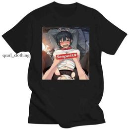 anime shirit Man Clothing Hentai Senpai Funny Anime and Manga Size M-3xl Us 100% Cotton Trend Fashion T-shirt Men Cotton Brand Teeshir 4551