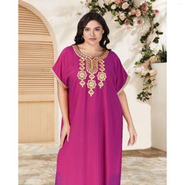 Ethnic Clothing African Traditional Dress Plus Size Short Sleeve Abaya For Women's Kaftan Casual Home Dashiki Loungewear Cover Up