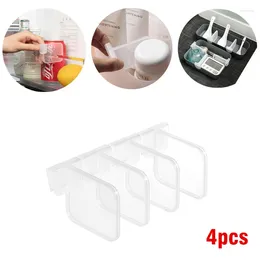 Kitchen Storage 4pcs Refrigerator Partition Board Free Combination Snap Separator Shelf Sorting Divider For Drawers Dressers