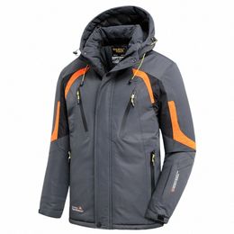 Homens 2023 inverno novo ao ar livre jet ski neve quente parkas jaqueta casaco masculino outwear marca casual chapéu impermeável grosso velo parka homens l3wd #