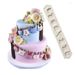 Baking Moulds 1pc Baby Series Clothes Pants Decoration Fondant Cake Silicone Mold Diy Chocolate Pastry Shower K818