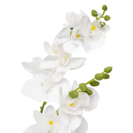 Decorative Flowers Wedding Artificial Butterfly Orchid 12 Heads Moth Orchids Plastics For Bridal Bouquets Home Decorations