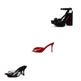 новые летние брендовые женские дизайнерские сандалии, роскошные красные туфли на высоком каблуке Me Dolly со стразами Movida Sabina, туфли Degramule со стразами из лакированной кожи, шлепанцы-мюли с открытым носком, без шнуровки