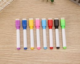 Whiteboard Marker Magnetic Whiteboard Pen Dry Erase White Board Markers Magnet Pens Built In Eraser Office School Supplies LX40722181863