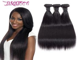 Silky Peruvian Vigin Hair Straight 3Pcs Peruvian Human Hair Weaves Unprocessed Peruvian Hair Double Weft High Quality 8A From Li Q3503891