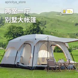 Tents and Shelters Outdoor camping tent Two bedrooms and one living room quickly set up camping equipment family travel tent24327