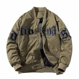 uomini donne lettera giacca da baseball invernale vintage bomber giacca Fi Hip Hop americano cappotto con cappuccio Parka coppia High Street U1or #