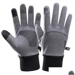 Cycling Gloves Outdoor Cold Protection Warm Riding Motorcycle Waterproof Windproof Touch Sn Ski Bike Drop Delivery Sports Outdoors Pro Dh0My