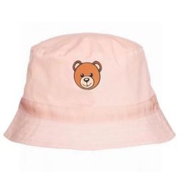 Cute Bear Kids Hat Baby Bucket Hat Thin Hats Girl Fisherman Boys Sunhat Spring Summer Boy Sunscreen Caps Classic Designer Children Wide Brim Cap