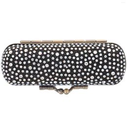 Cosmetic Bags Makeup Lipstick Metal Holder Small Organizer Diamond Holders Organizers Bag Purse Case Alloy Pouch Travel Storage