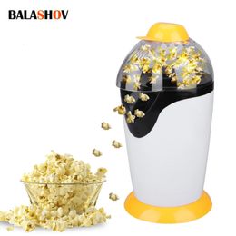 1200W Popcorn Machine Household Mini Electric Blower Automatic Popcorn Maker with A Swirl The Non-stick Liner DIY Corn Popper 240315