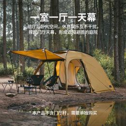 Tents and Shelters Naturehike 2023 New Camping Tent Canopy Outdoor Hiking Tent For Two Person Lightweight Camping Equipment One Room One Hall Tent24327