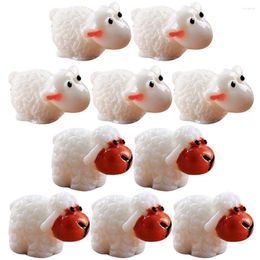 Garden Decorations 20 Pcs Micro Ornaments Animal Toy Lamb Sheep Mini Animals Figures Resin Small Toys For Kids Tiny Crafts Adorable